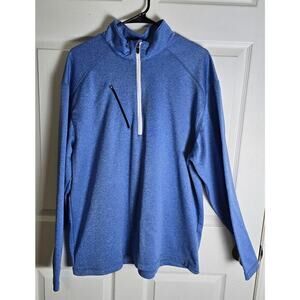 Bermuda Sands 1/4 Zip Golf Pullover-Blue-Men's‎ L